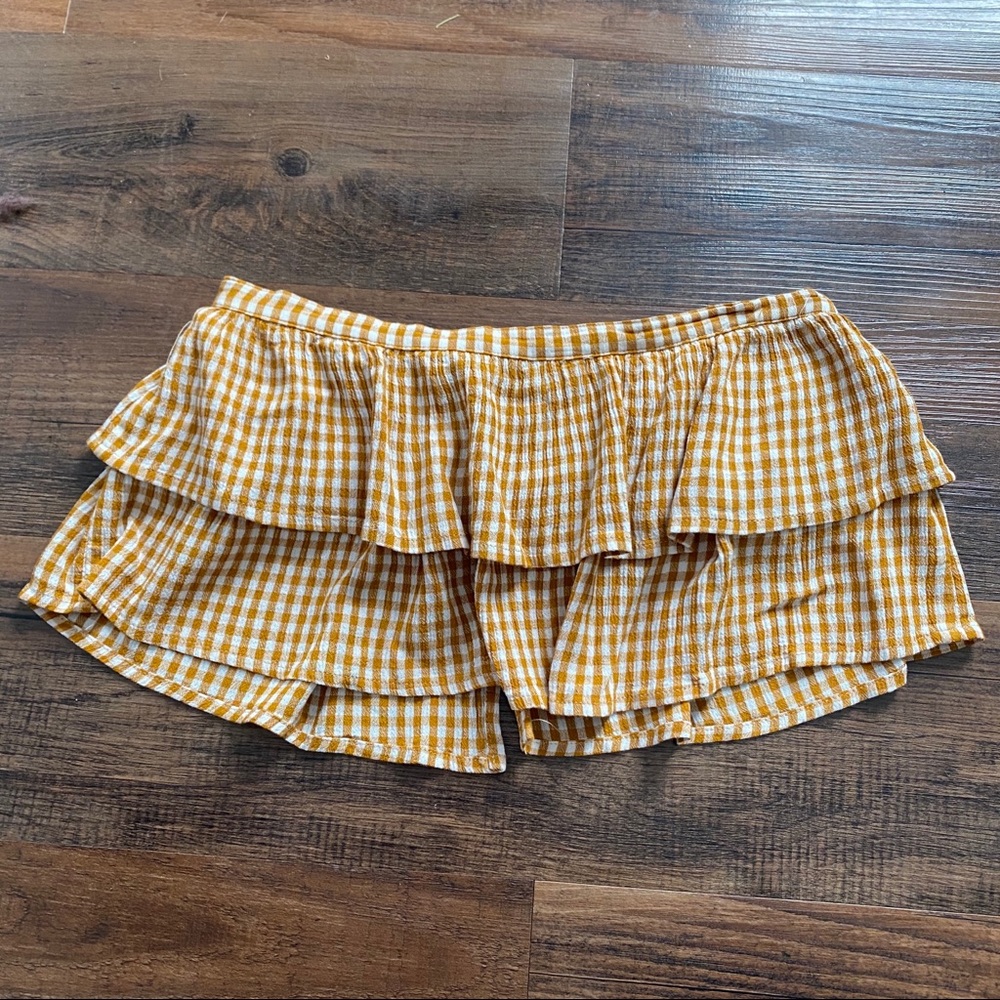 💙UO Strapless Crop Top Size XS